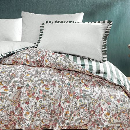 سرویس کاورلحاف دو نفره 4 تکه یاتاش مدل Oliva