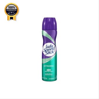اسپری بدن زنانه لیدی اسپید Ladyspeed اورجینال داینامیک 48 ساعته حجم 150 میل