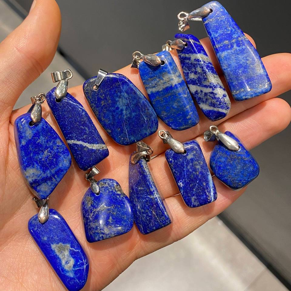 گردنبند سنگ طبیعی لاجورد (سایز: 4)