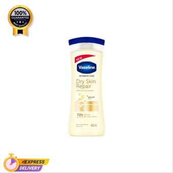 لوسیون بدن پوست خشک وازلین Vaseline اورجینال مدل DRY INTENSIVE CARE حجم 400 میلی لیتر