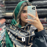 شال نخی طرح مربع
