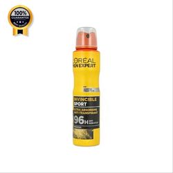 اسپری ضد تعریق مردانه لورآل L'Oréal اورجینال مدل Invincible Sport حجم 250 میل