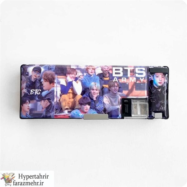 جامدادی فلزی دکمه دار فانتزی بی تی اس (BTS) کد 8200