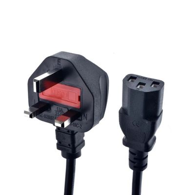 کابل برق سه پین منبع تغذیه کامپیوتر  مدل mk طول 1.5 متر