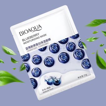 ماسک صورت ورقه ای بلوبری بیوآکوا ( BIOAQUA )