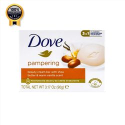 صابون مغذی داو Dove اورجینال سه در یک Pampering رایحه وانیل و شی باتر حجم 90 گرم