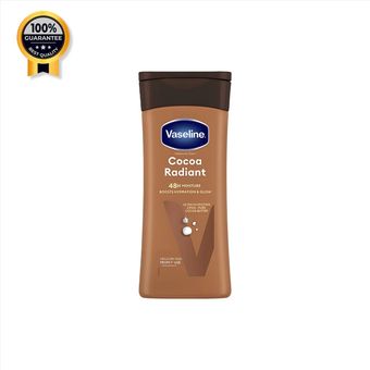 لوسیون بدن شکلاتی وازلین Vaseline اورجینال Vaseline Intensive Care Cocoa Radiant Lotion حجم 200 میل