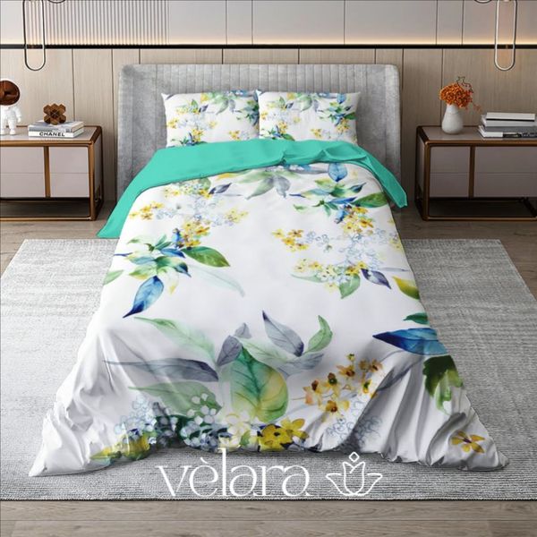 سرویس روتختی پارچه ترک برند ولارا طرح گل‌وگیاه کد R 282