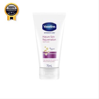 کرم جوانساز و مرطوب کننده دست وازلین Vaseline اورجینال سری جوانساز مدل Mature Skin Rejuvenation حجم 75 میل