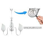 لوستر 3 شعله زیمادور مدل غزال کد ZD-S-09