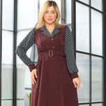 تونیک سارافون زنانه قهوه ای