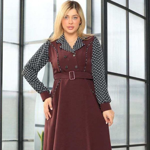 تونیک سارافون زنانه قهوه ای