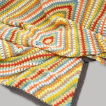 پتو/ شال مبل قلاب بافی مدل کج راه