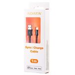 کابل تبدیل USB به لایتنینگ ای دیتا مدل Sync And Charge طول 1 متر