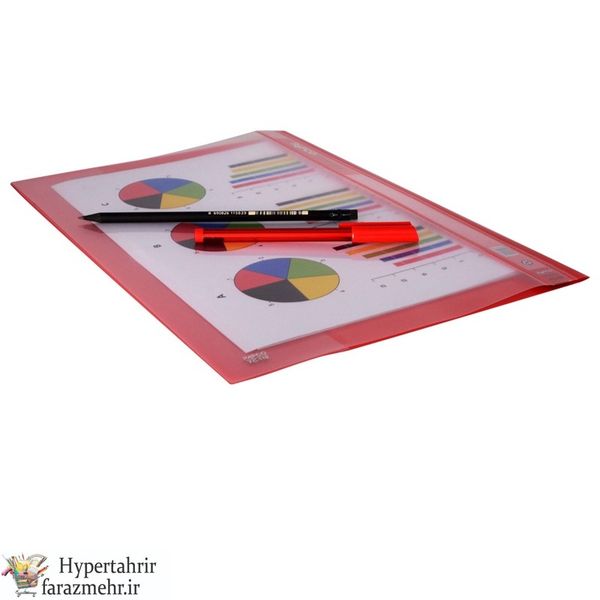 پوشه پلاستیکی پاپکو(Papco) کد  FC-110 رنگبندی ( مشکی - سفید-آبی سبز - سرمه ای -قرمز -طوسی -نارنجی )