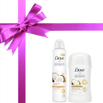 مام و اسپری داو Dove اورجینال رایحه نارگیل و گل یاس بسته تخفیفی 2 عددی