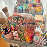 مداد، پاستل ، ماژیک