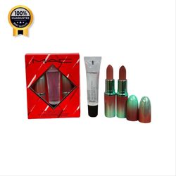 پک آرایش لب مک Mac اورجینال بسته 3 عددی Gift holiday set