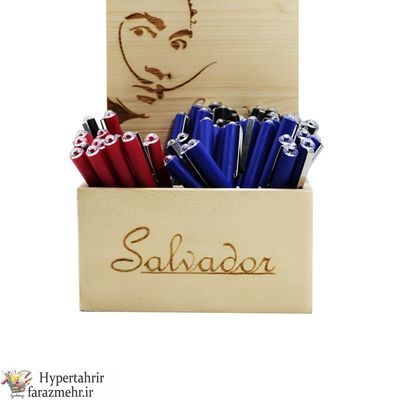 روان نویس سالوادور ( Salvador ) مدل اداری ، سایز 0.5 میلی رنگبندی (آبی - مشکی -قرمز )