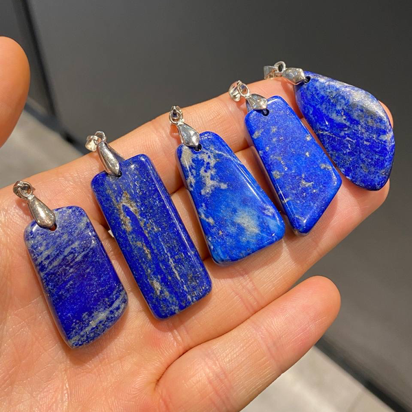 گردنبند سنگ طبیعی لاجورد (سایز: 5)