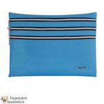 کیف سه زیپ پارچه ای پاپکو (Papco)  کد KA4-Z3 سایز  A4 رنگبندی ( مشکی-آبی-صورتی-سرمه ای -زرشکی )
