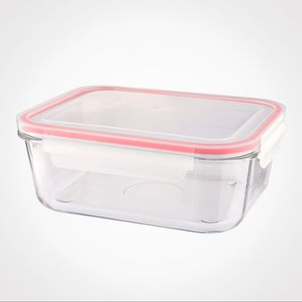 ظرف شیشه ای مستطیل 1.7 لیتر لیمون