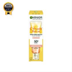 ضدآفتاب فلوئیدی ویتامین سی گارنیر Garnier اورجینال حاوی SPF50 رنگی Işıltılı Doku