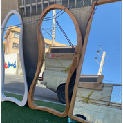 آینه قدی قاب چوبی