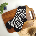 جوراب نیم ساق بوکله زنانه سفید مشکی برند COCO & HANA