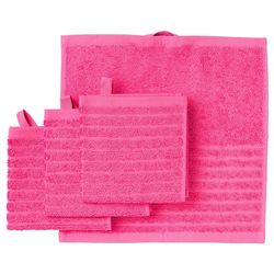 حوله آشپزخانه ایکیا مدل VÅGSJÖN PINK سایز 30X30 سانتی متر بسته 4 عددی