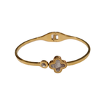 دستبند النگویی طرح ونکلیف نگین دار