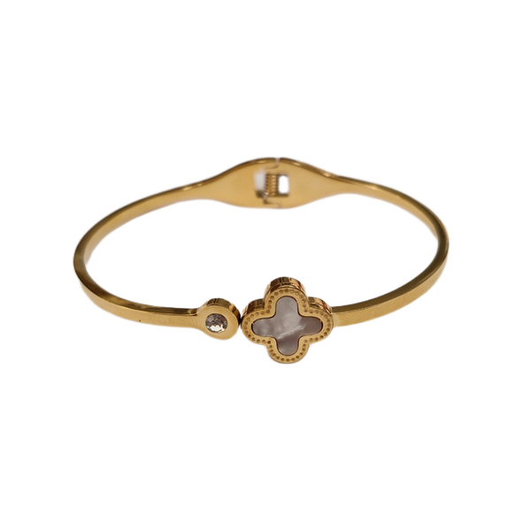 دستبند النگویی طرح ونکلیف نگین دار