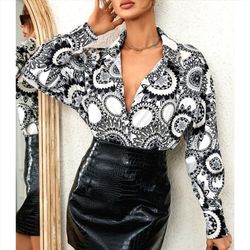 شومیز مجلسی زنانه اسپرت طرحدار جذاب کد Style-012 سایز 1