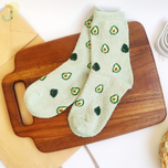 جوراب نیم ساق بوکله زنانه طرح میوه برند COCO & HANA