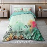 سرویس روتختی پارچه ترک برند ولارا طرح گل و گیاه کد R 74