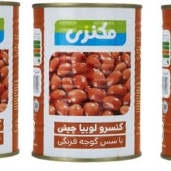 کنسرو لوبیا چیتی در سس گوجه فرنگی مکنزی -380 گرم