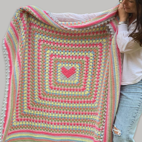پتو/ شال مبل قلاب بافی مدل لاولی
