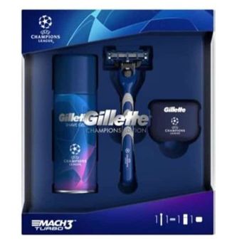 ست اصلاح ژیلت مدل Mach3 Turbo Champions مجموعه 4 عددی