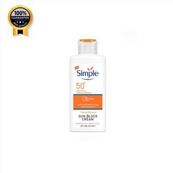 ضدآفتاب سیمپل Simple اورجینال Spf50 حجم 125 میل