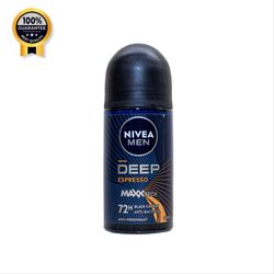 مام رول مردانه نیوآ Nivea اورجینال سری دیپ اسپرسو مدل بلک کربن 72 ساعته درما