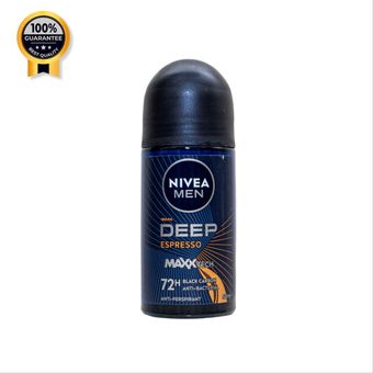 مام رول مردانه نیوآ Nivea اورجینال سری دیپ اسپرسو مدل بلک کربن 72 ساعته درما