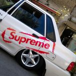 برچسب خودرو ونگارد طرح Superme