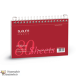 دفتر یادداشت افقی 10*15 سانتی متر  80 برگ  سیمی با پرفراژ  SAM