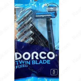 خودتراش مردانه دو لبه دورکو مدل Twin Blade  (بسته 5 عددی) DORCO