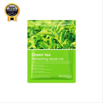 ماسک ورقه ای چای سبز بیوآکوا Bioaqua اصلی طراوت بخش صورت