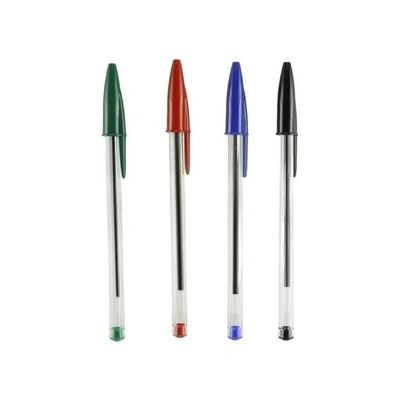 خودکار  بیک (BIC) مدل  کریستال مدیوم رنگبندی ( آبی-قرمز-مشکی-سبز)