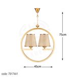 چراغ آویز دو شعله زیمادر مدل لیوسا کد ZD-01