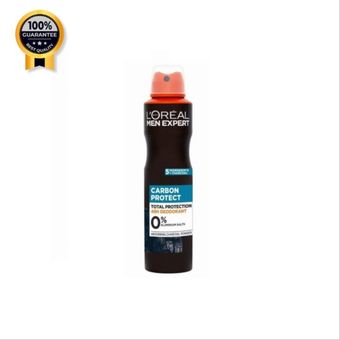 اسپری مردانه لورآل L'Oréal اورجینال مدل Carbon protect  حجم 250 میل