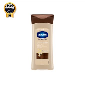 روغن بدن وازلین VASELINE اورجینال مل COCOA RADIANT BODY OIL حجم 200 میل
