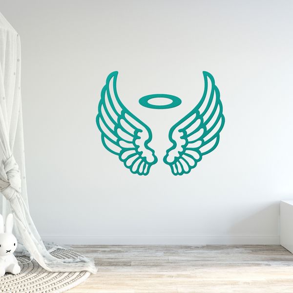 استیکر چوبی آرتافرین طرح بال فرشته